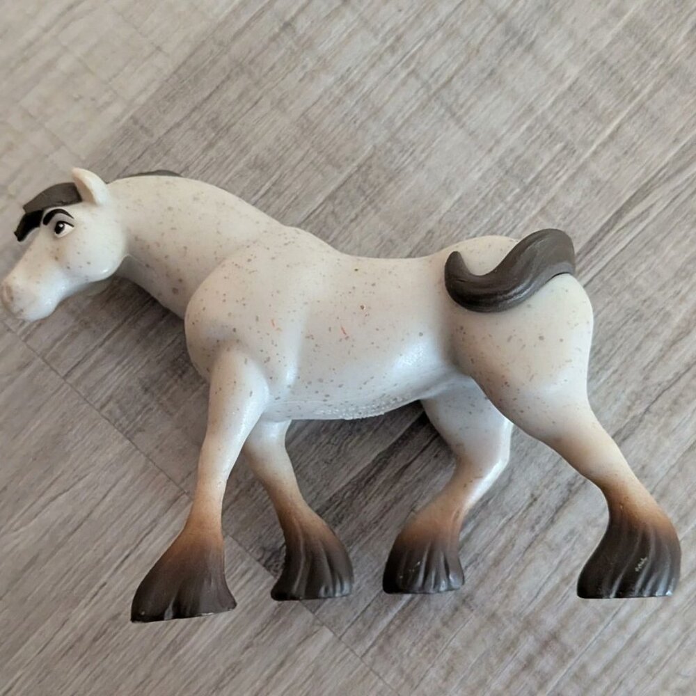 2017 DREAMWORKS RIDING FREE GREY HORSE 3.5" FIGURE JUST PLAY
